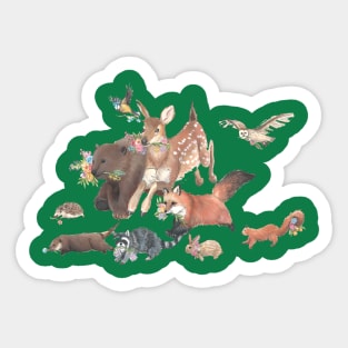 Woodland friends Sticker